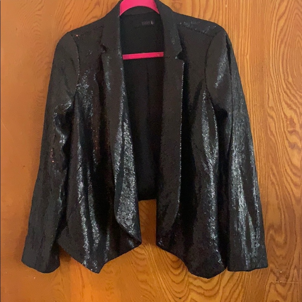 Black sequin blazer